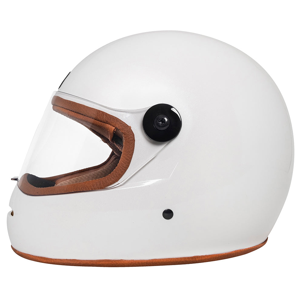 Capacete Urban Bigbore S Camel Leather White