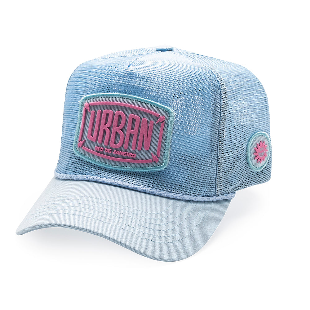 Boné Urban Mesh Trucker Light Blue