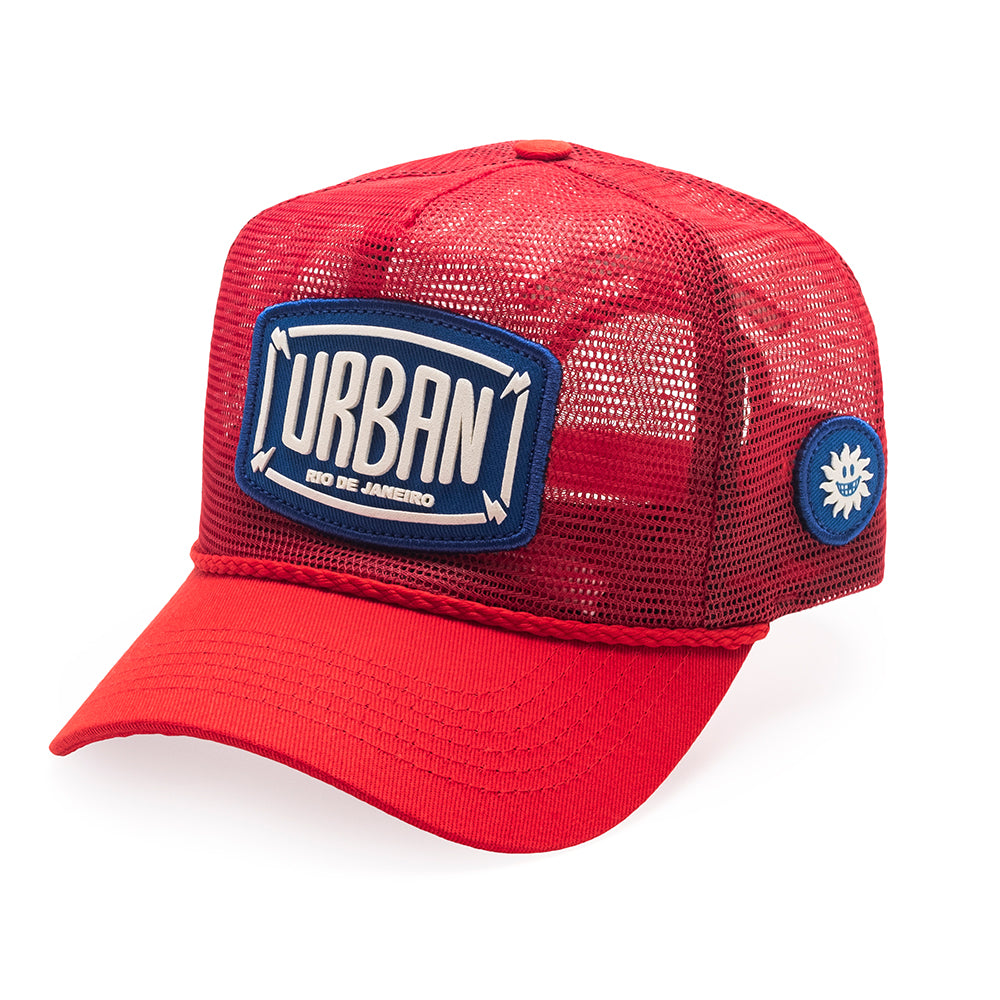 Boné Urban Mesh Trucker Red