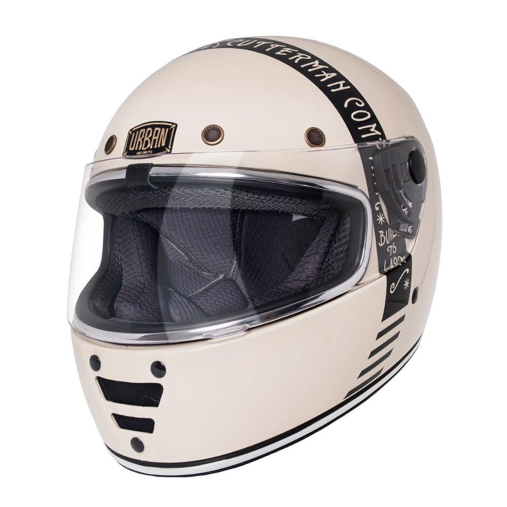 Capacete Urban Cafe Racer Cutterman Off-White