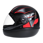 Capacete Fórmula 1 Neo Preto Fosco Vermelho