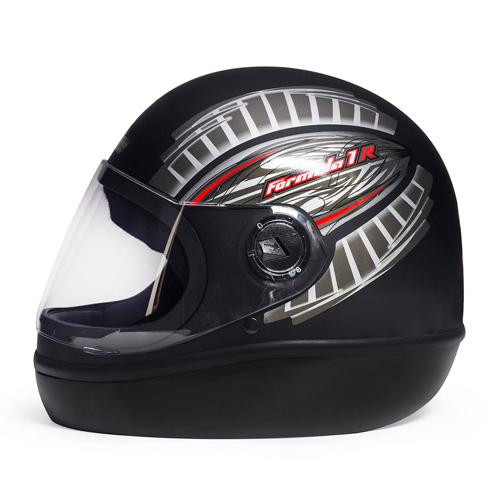 Capacete Fórmula 1 Grafic Preto Fosco