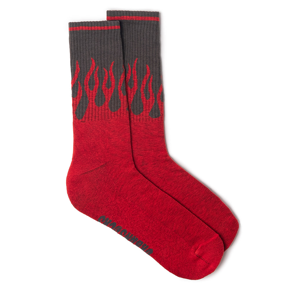Meia Urbansocks On Fire Vermelha