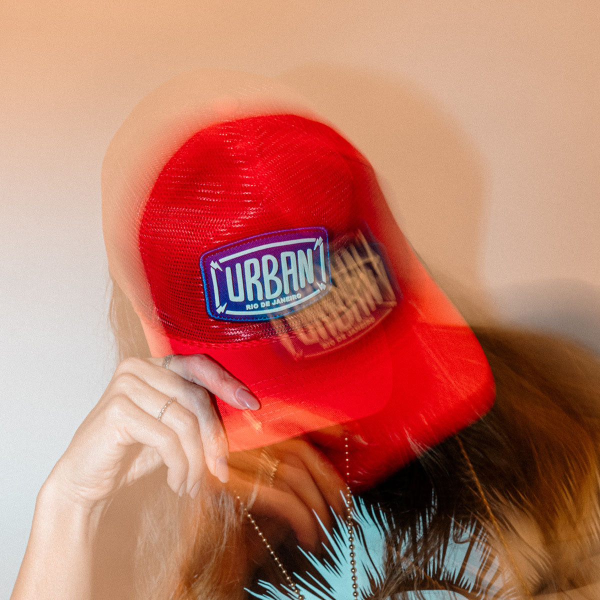 Boné Urban Mesh Trucker Red