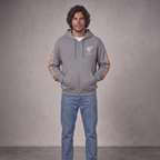 Casaco Urban Hoodie Gray Rock Skull