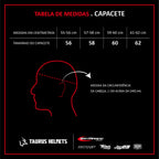 Capacete TH7 Branco Brilho