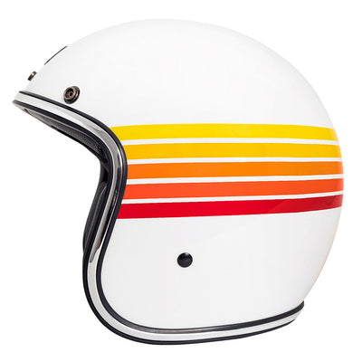 Capacete Urban Tracer Fire Stripes Branco